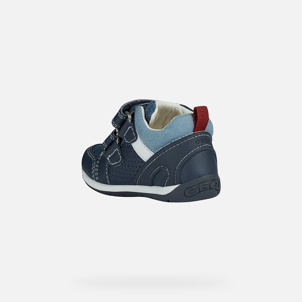 Tenis Geox Bebe Azul Marinho - Each Boy - IFBNZ6891